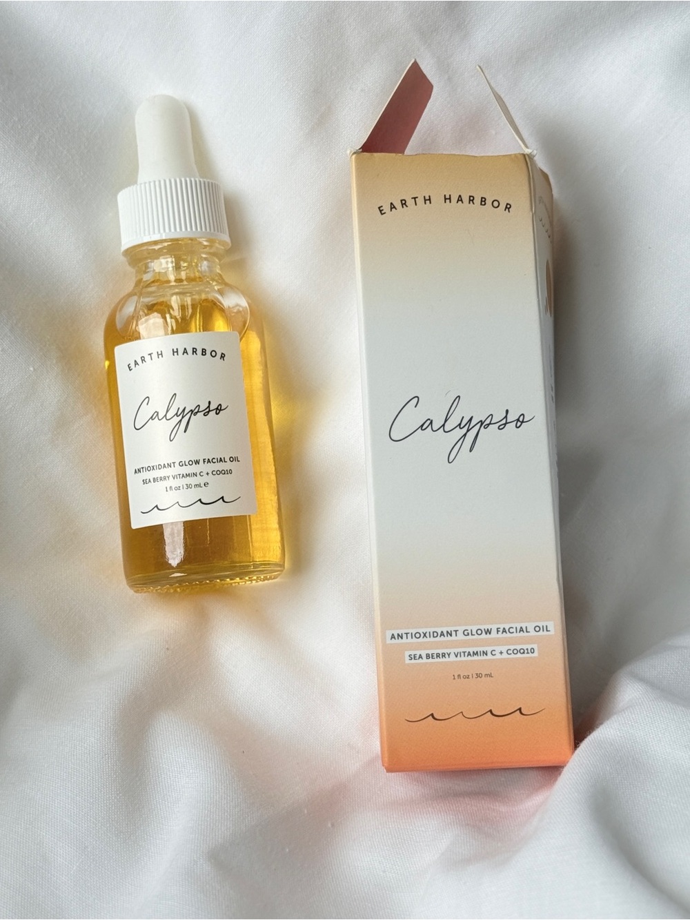 Earth Harbor Calypso Antioxidant Glow Facial Oil CoQ10 1oz 30ml New In Box
